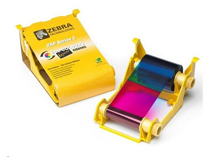 ZEBRA TTR páska ZXP3 YMCKO, barevná barvicí páska ZEBRA TTR páska ZXP3 YMCKO, barevná barvicí páska