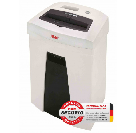 HSM skartovač Securio C16 (řez: Podélný 3.9mm | vstup: 225mm | DIN: P-2 (2) | papír, sponky, plast. karty ) HSM skartovač Securio C16 (řez: Podélný 3.9mm | vstup: 225mm | DIN: P-2 (2) | papír, sponky, plast. karty )