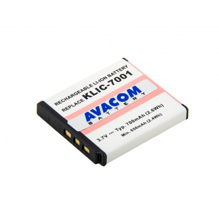 AVACOM fotobaterie pro Kodak KLIC-7001 Li-Ion 3.7V 700mAh 2.6Wh AVACOM fotobaterie pro Kodak KLIC-7001 Li-Ion 3.7V 700mAh 2.6Wh