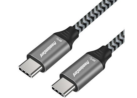 PREMIUMCORD Kabel USB 3.2 Gen 1 USB-C (M/M), bavlněný oplet, 0,5m PREMIUMCORD Kabel USB 3.2 Gen 1 USB-C (M/M), bavlněný oplet, 0,5m