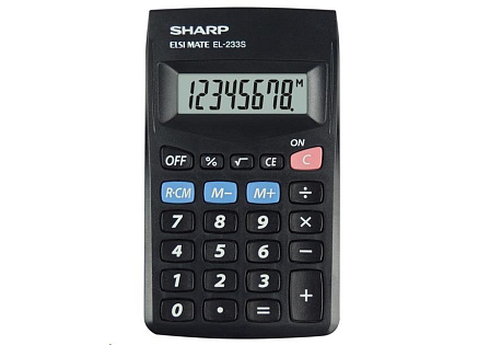 SHARP kalkulačka - EL-233SBBK - blister SHARP kalkulačka - EL-233SBBK - blister