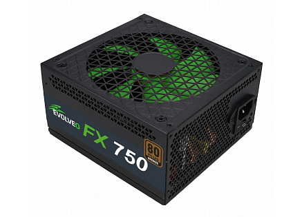 EVOLVEO FX 750 , zdroj 750W ATX, 14cm, tichý, 80+ bronze, bulk, záruka 3 roky