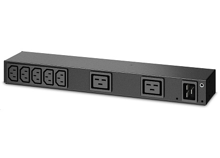 APC Rack PDU, Basic, 0U/1U, 100-240V/20A, 220-240V/16A, (7) C13, (2) C19, IEC-320 C20