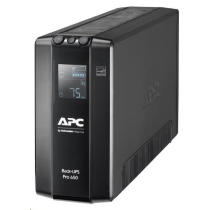 APC Back-UPS Pro BR 650VA, 6 Outlets, AVR, LCD Interface (390W) APC Back-UPS Pro BR 650VA, 6 Outlets, AVR, LCD Interface (390W)