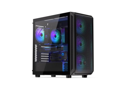 ENDORFY Case Arx 700 ARGB, Průhledná bočnice, ATX, 4x140mm ARGB Fan, černá
