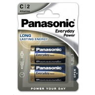 PANASONIC Alkalické baterie Everyday Power  LR14EPS/2BP C 1,5V (Blistr 2ks)