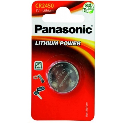 PANASONIC Lithiová baterie (knoflíková) CR-2450EL/1B  3V (Blistr 1ks)