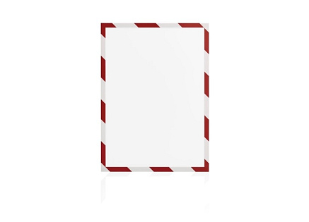 Magnetický rámeček Magnetofix A4 bezpečnostní červeno-bílý (5ks)