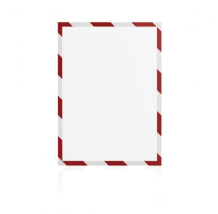 Magnetický rámeček Magnetofix A4 bezpečnostní červeno-bílý (5ks)