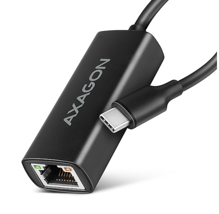 AXAGON ADE-ARC, USB-C 3.2 Gen 1 - Gigabit Ethernet síťová karta, Realtek 8153, auto instal