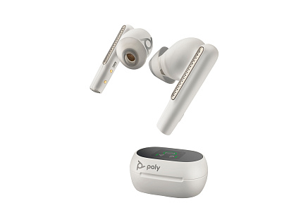 Poly Voyager Free 60+ UC White Touchscreen Charge Case for BT700 USB-A Adapter