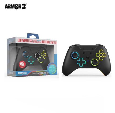 Hyperkin "NuRival" Wireless Hall Effect Stick Game Controller For N. Switch® OLED Model/N. Switch® (Black) - Armor3 Hyperkin "NuRival" Wireless Hall Effect Stick Game Controller For N. Switch® OLED Model/N. Switch® (Black) - Armor3