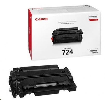Canon TONER CRG-724 černý pro i-SENSYS LBP6750DN, LBP6780x, LBP7780Cx, MF512x, MF515x (6000 str.) Canon TONER CRG-724 černý pro i-SENSYS LBP6750DN, LBP6780x, LBP7780Cx, MF512x, MF515x (6000 str.)