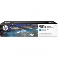 HP 981X High Yield Cyan Original PageWide Cartridge (10,000 pages)