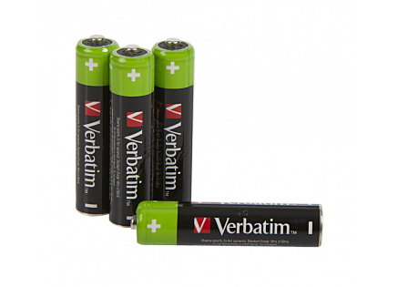 VERBATIM Nabíjecí baterie AAA Premium 4-Pack 950mAh HR03