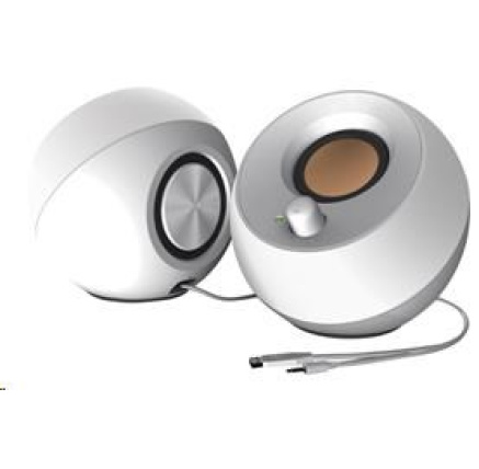 BAZAR - Creative repro Pebble - mobilní reproduktor - bílý - Poškozený obal (Komplet)