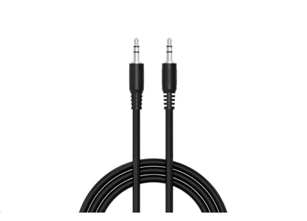 WG Propojovací AUX kabel Jack 3,5mm / 1m / black WG Propojovací AUX kabel Jack 3,5mm / 1m / black