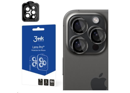3mk Lens Protection Pro pro Apple iPhone 15 Pro Max, Graphite