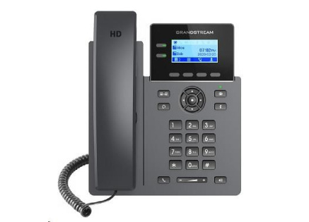 Grandstream GRP2602 [VoIP telefon - 2.21" 132 x 48 grafický,  4x SIP účet, 2x RJ45 10/100 Mbps]