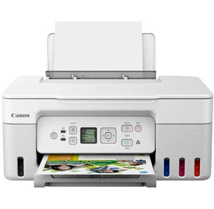 Canon PIXMA Tiskárna bílá G3470 WHITE (doplnitelné zásobníky inkoustu) - MF (tisk,kopírka,sken), USB, Wi-Fi - A4/11min.
