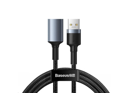 Baseus Cafule nabíjecí / datový kabel USB3.0 samec na USB3.0 samice 2A 1m, šedá