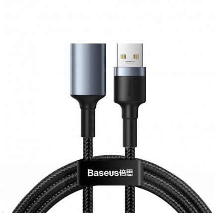 Baseus Cafule nabíjecí / datový kabel USB3.0 samec na USB3.0 samice 2A 1m, šedá