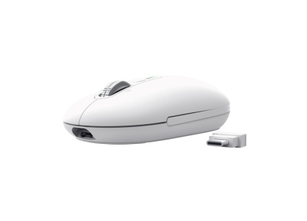 TRUST Myš Seron Hyperscroll Slim, Bezdrátová, bílá
