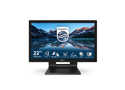 Philips MT 21,5" 222B9TA - 1920x1080,VA,60Hz,Dotykový,D-Sub,DVI,HDMI,DP,USBhub,Repro