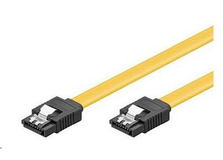 PremiumCord 0,3m SATA 3.0 datový kabel 1.5GBs / 3GBs / 6GBs, kov.západka