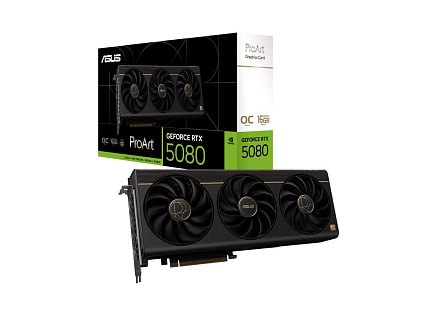 ASUS VGA NVIDIA GeForce RTX 5080 ProArt 16GB OC, RTX 5080, 16B DDR7, 2xDP, 1xHDMI, 1xUSB-C ASUS VGA NVIDIA GeForce RTX 5080 ProArt 16GB OC, RTX 5080, 16B DDR7, 2xDP, 1xHDMI, 1xUSB-C