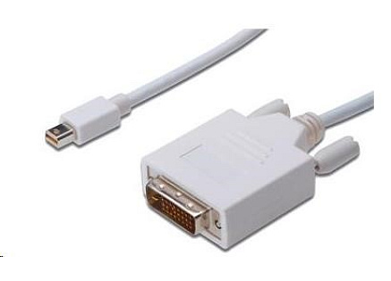 PREMIUMCORD Kabel Mini DisplayPort - DVI 2m, bílý