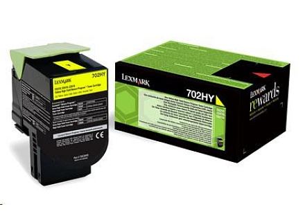 LEXMARK Yellow toner 702HY pro CS310/410/510 z programu Lexmark Return (3 000 stran)