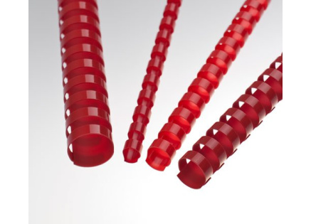 Plastové hřbety 10 červené