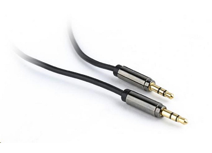 GEMBIRD Kabel přípojný jack 3,5mm M/M, PREMIUM QUALITY, pozlacený, 1,8m GEMBIRD Kabel přípojný jack 3,5mm M/M, PREMIUM QUALITY, pozlacený, 1,8m