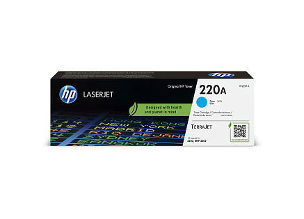 HP 220A Cyan Original LaserJet Toner Cartridge (1,800 pages)