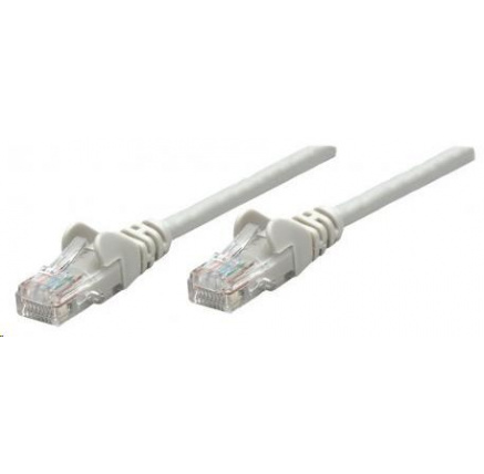 Intellinet patch kabel, Cat6 Certified, CU, UTP, PVC, RJ45, 1m, šedý
