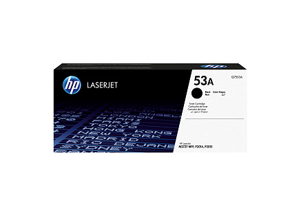 HP 53A Black LJ Toner Cart, Q7553A (3,000 pages)