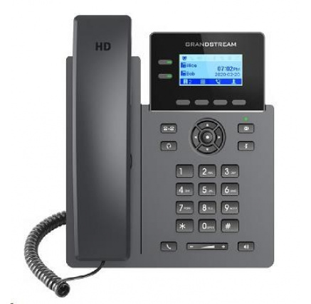 Grandstream GRP2602P [VoIP telefon - 2.21" 132 x 48 grafický,  4x SIP účet, 2x RJ45 10/100 Mbps, PoE]