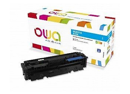 OWA Armor toner pro HP Laserjet M 450, 454, 455, 470, 479, 2100 stran, W2031A, cyan/modrá