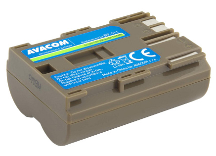 AVACOM baterie Canon BP-511/ 512 Li-Ion 7.4V 2040mAh 15.1Wh AVACOM baterie Canon BP-511/ 512 Li-Ion 7.4V 2040mAh 15.1Wh