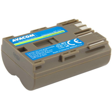 AVACOM baterie Canon BP-511/ 512 Li-Ion 7.4V 2040mAh 15.1Wh AVACOM baterie Canon BP-511/ 512 Li-Ion 7.4V 2040mAh 15.1Wh