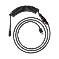 HyperX USB-C Coiled Cable Gray-Black - Příslušenství ke klávesnici