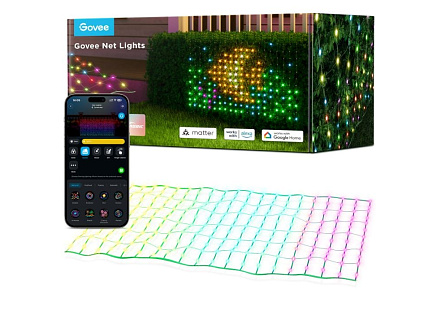 Govee RGBIC venkovní světelná síť - 1,43 x 0,85m Matter Govee RGBIC venkovní světelná síť - 1,43 x 0,85m Matter