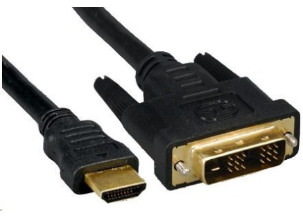 PREMIUMCORD Kabel HDMI - DVI 10m (M/M, zlacené kontakty, stíněný)