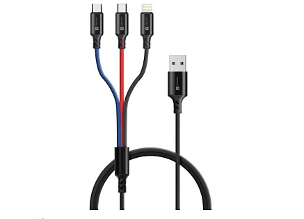 CONNECT IT Wirez 3in1 USB-C & Micro USB & Lightning, 1,2 m