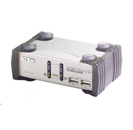 ATEN přepínač KVMP  2-port VGA USB2.0 PS2, audio, 1,2m kabely