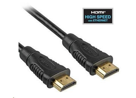 PREMIUMCORD Kabel HDMI - HDMI 0,5m (v1.4, 3D, zlacené kontakty, stíněný)
