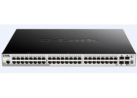 D-Link DGS-1510-52XMP 52-Port Gigabit Stackable PoE Smart Managed Switch including 4 10G SFP+, 370W PoE budget