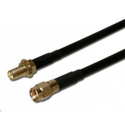 Koaxiální WLAN Antenní prodlužovací SMA male reverse - SMA female reverse ,1m Koaxiální WLAN Antenní prodlužovací SMA male reverse - SMA female reverse ,1m