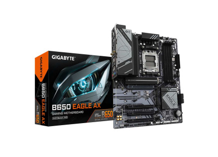 GIGABYTE MB Sc AM5 B650 EAGLE AX, AMD B650, 4xDDR5, 1xDP, 1xHDMI, WI-FI, ATX